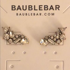BaubleBar Crystal Triangulum Ear Crawlers